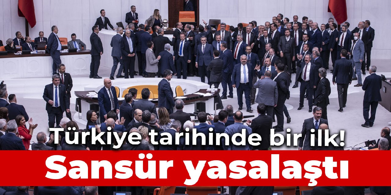 SANSÜR YASASI YÜRÜRLÜĞE GİRDİ!