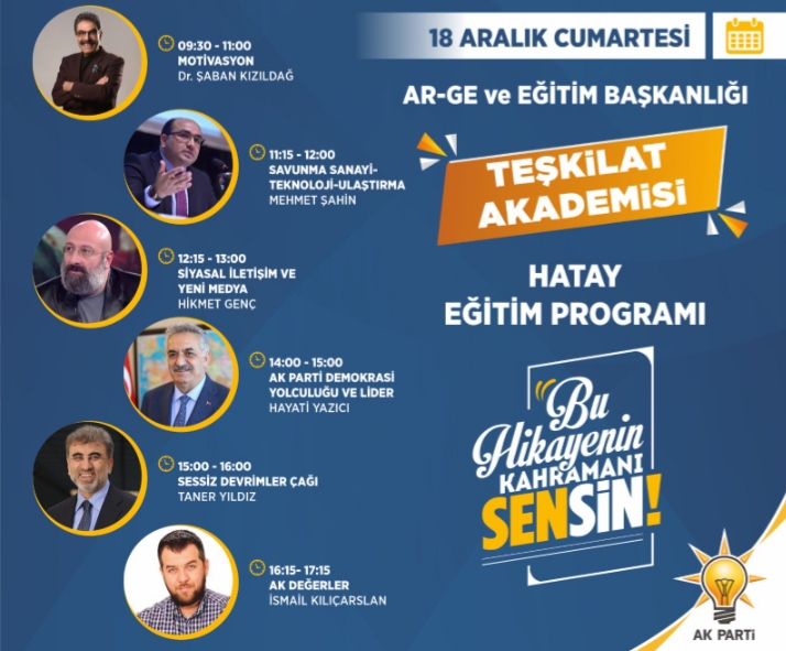 AK PARTİ TEŞKİLAT AKADEMİSİ HATAY'DA...