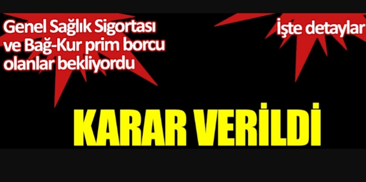 PRİM BORCU OLANLARA MÜJDELİ HABER!