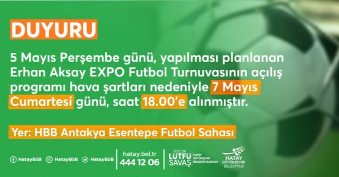 ERHAN AKSAY FUTBOL TURNUVASI BAŞLIYOR!