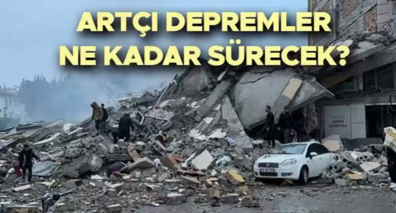 ARTÇI DEPREM SAYISI...