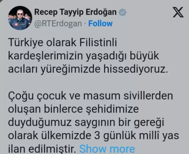 MİLLİ YAS İLAN EDİLDİ!