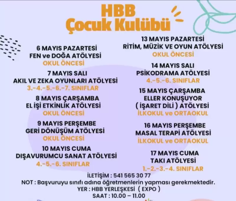 ÇOCUKLAR HBB İLE HEM EĞLENECEK HEM ÖĞRENECEK!