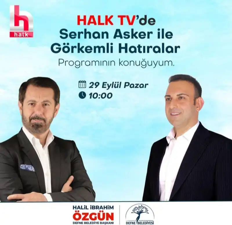 BAŞKAN ÖZGÜN HALK TV,'DE KONUŞACAK!