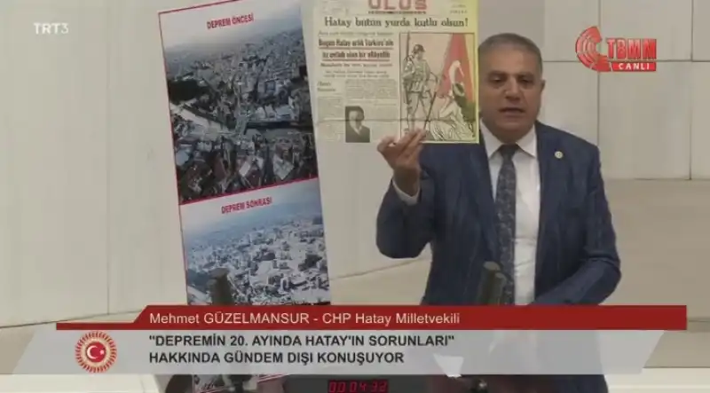 GÜZELMANSUR:VAN’A 6 YIL OLAN MÜCBİR SEBEP HATAY’A 21 AY OLAMAZ!