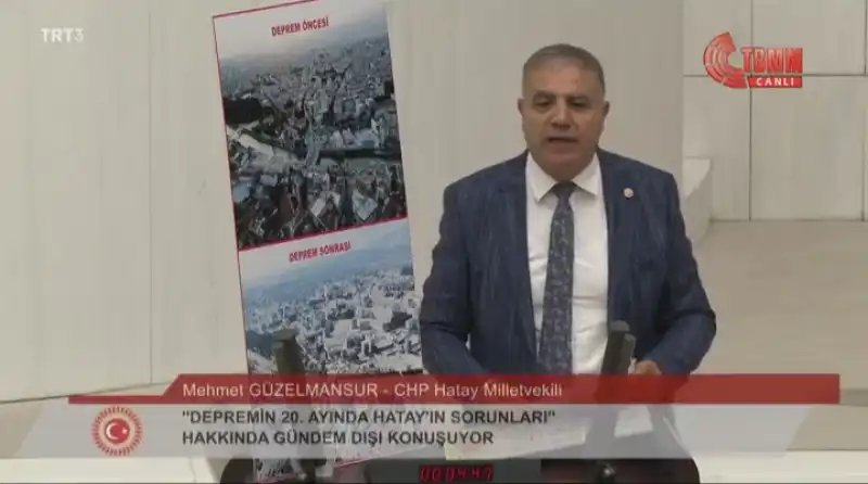 GÜZELMANSUR:VAN’A 6 YIL OLAN MÜCBİR SEBEP HATAY’A 21 AY OLAMAZ!