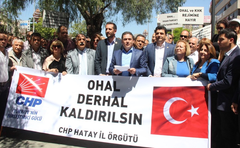 CHP HATAY'DAN OHAL Değil,DEMOKRASİ Hemen Şimdi Çığlığı!