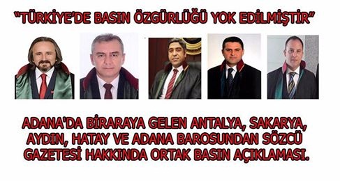 TÜRKİYE'DE BASIN ÖZGÜRLÜĞÜ YOK EDİLMİŞTİR!